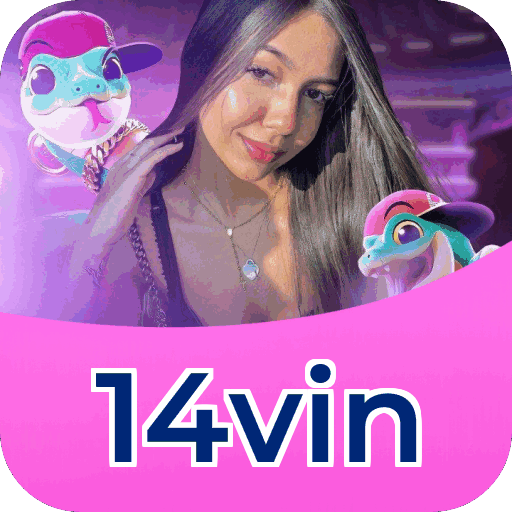 Interface do aplicativo 14vin mostrando jogos disponíveis no iOS e Android